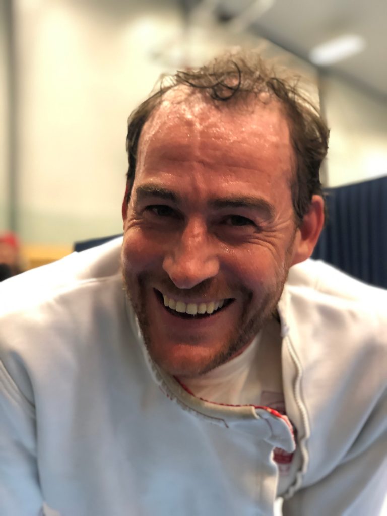 Josef Hien — tränare i Ängby Fäktklubb